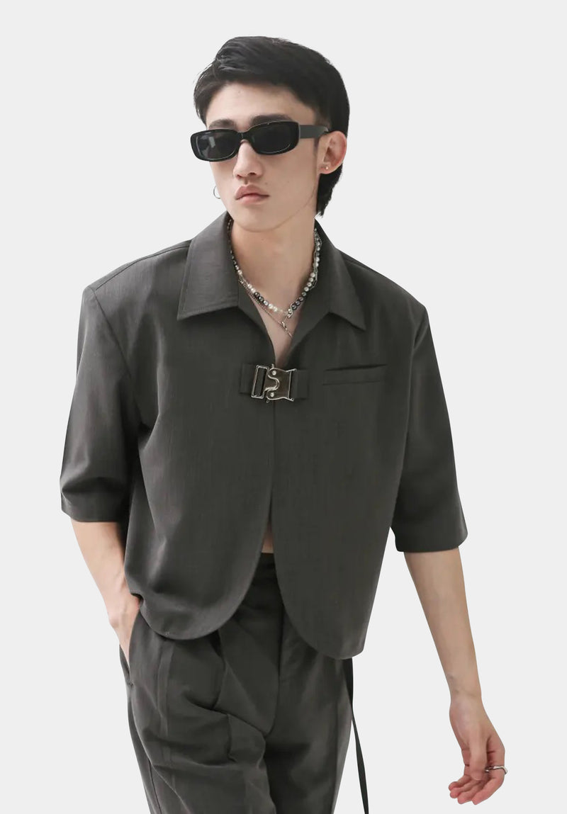 Marl Jūnduì Cropped Blazer