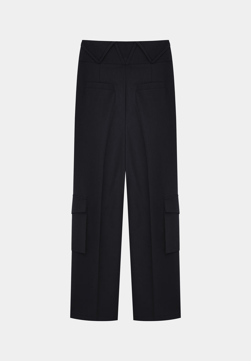 Black Freight Trousers