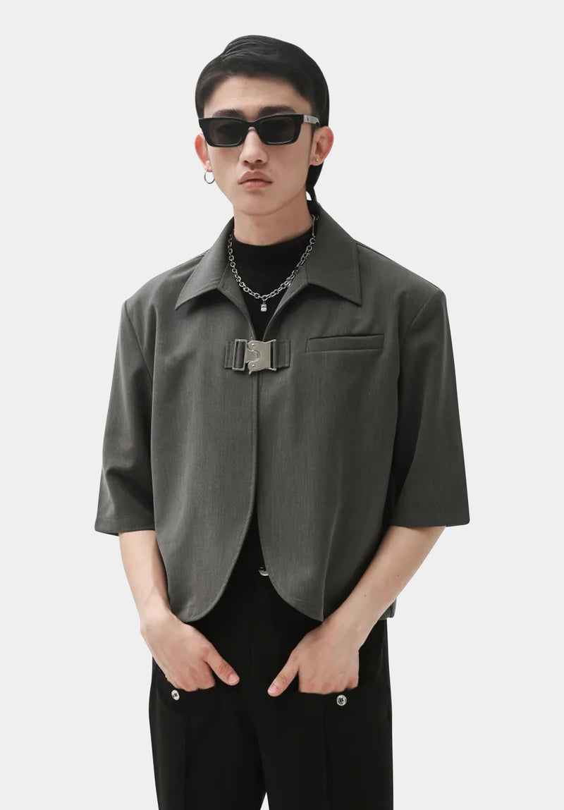 Marl Jūnduì Cropped Blazer