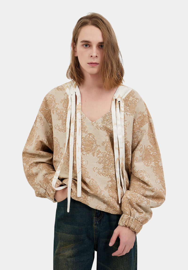 Brown Interlace Top