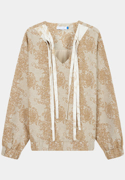 Brown Interlace Top