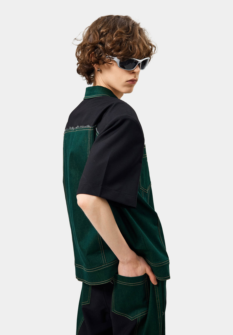 Veste Zǔhé verte