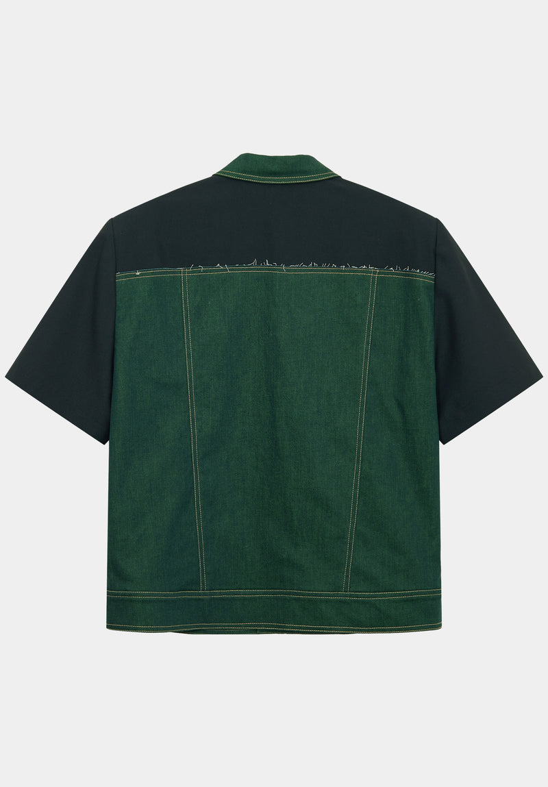 Veste Zǔhé verte