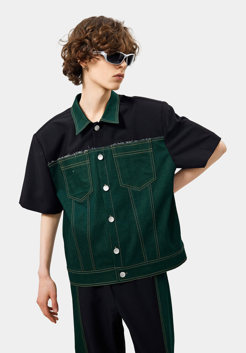 Veste Zǔhé verte