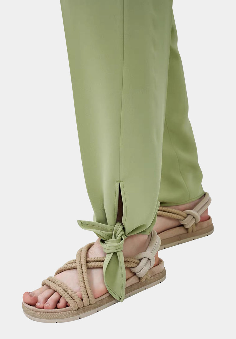 Green Jiūchán Trousers