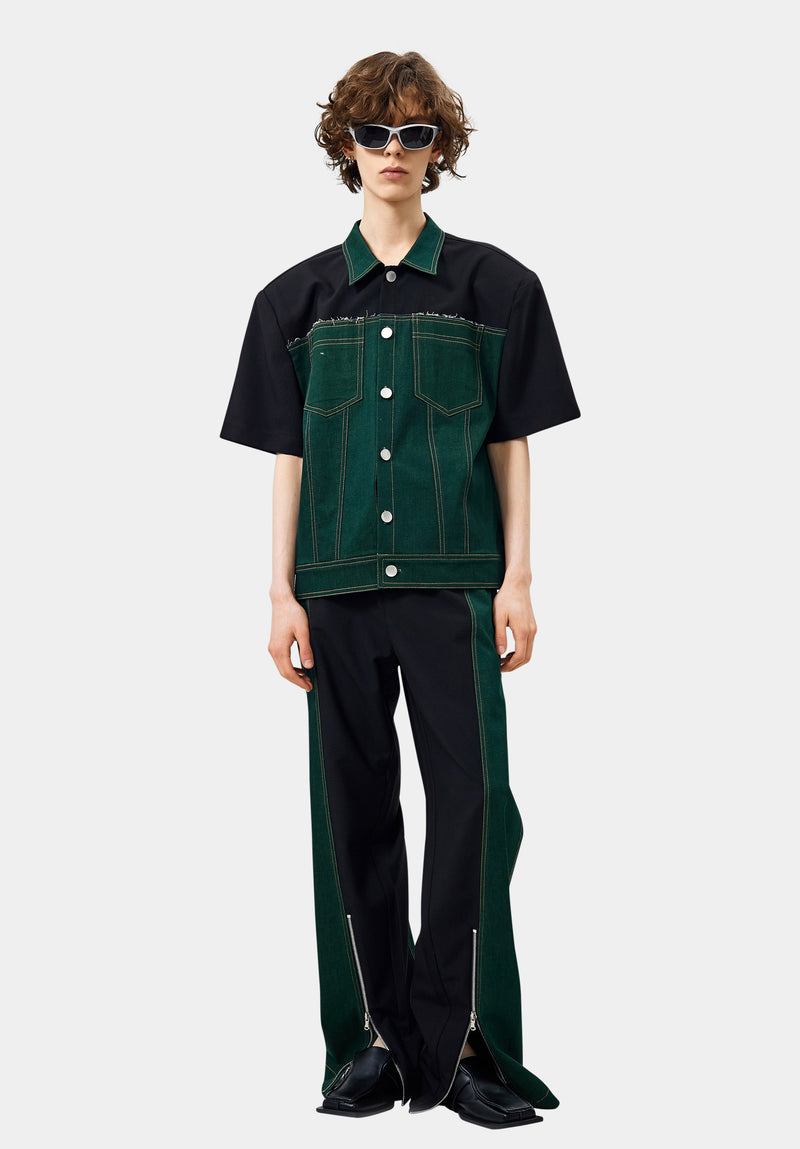Veste Zǔhé verte