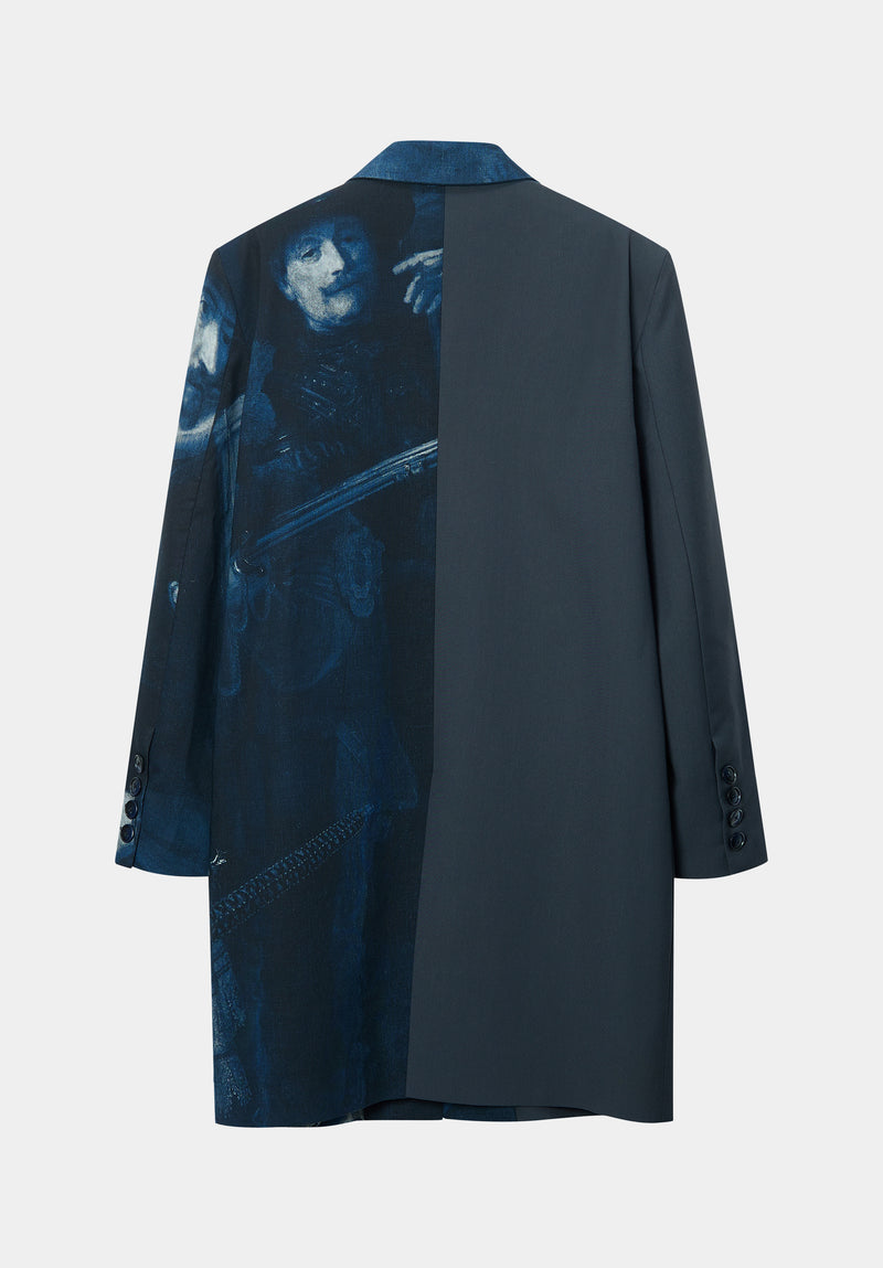 Blue Luómǎ Coat