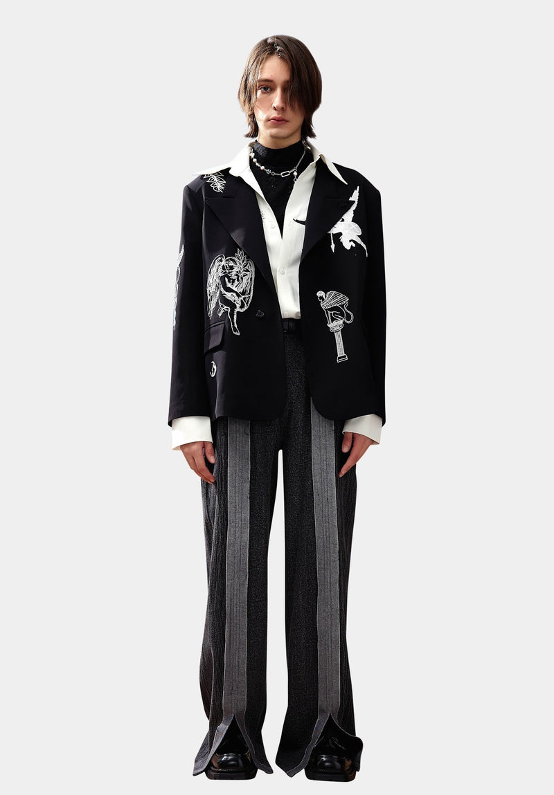 Black Diāoxiàng Blazer