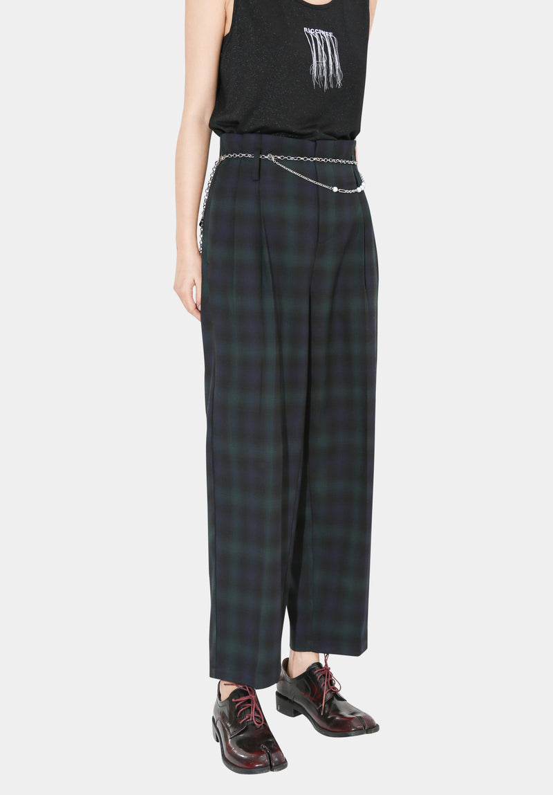 Checked Benjo Trousers