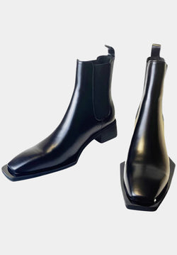 Bottines à chaîne Qíanweì noires