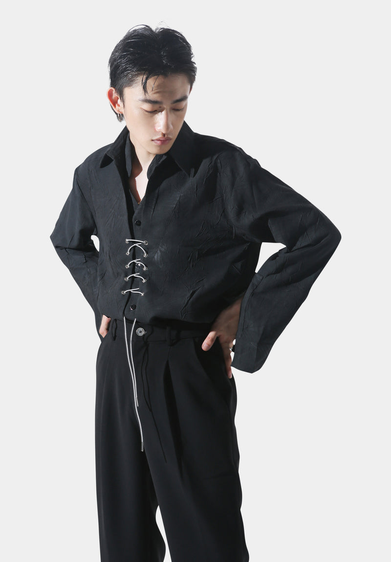 Black Yǔmáo Shirt
