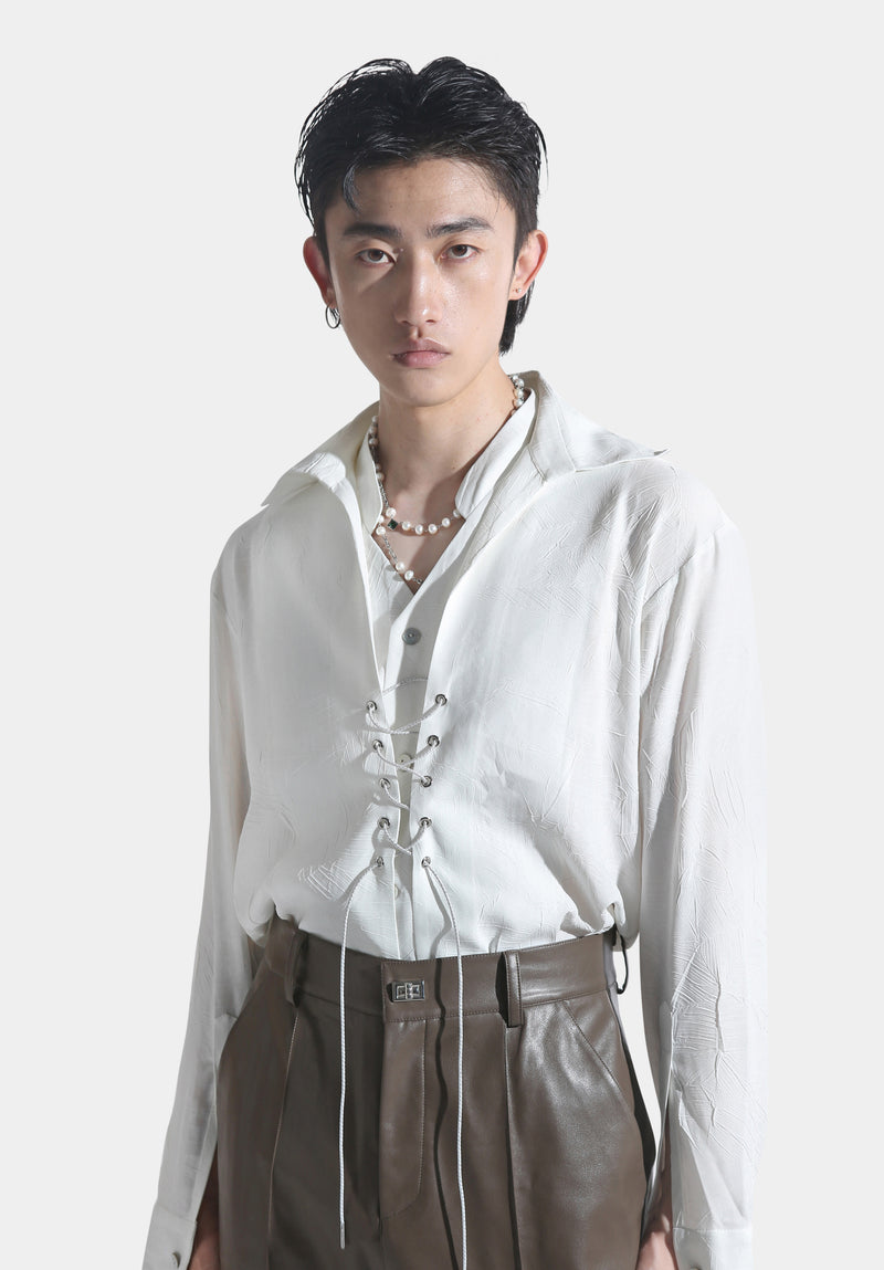 White Yǔmáo Shirt