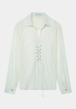 White Yǔmáo Shirt