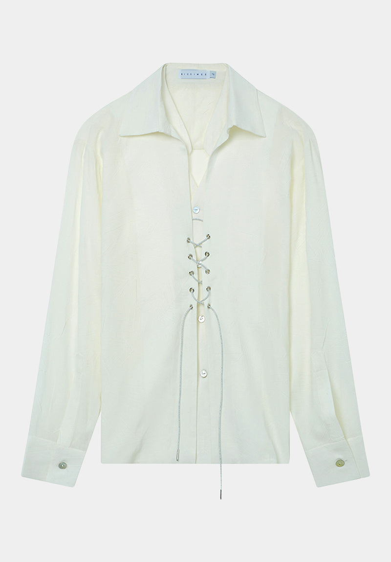 White Yǔmáo Shirt