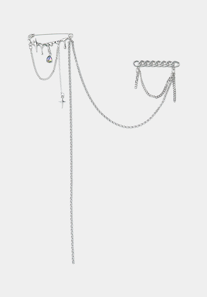 Broche chaîne céleste