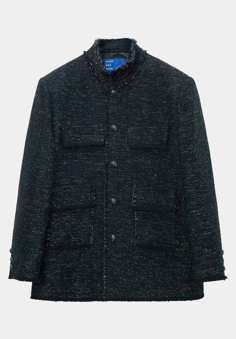 Black tweed Genevieve Jacket
