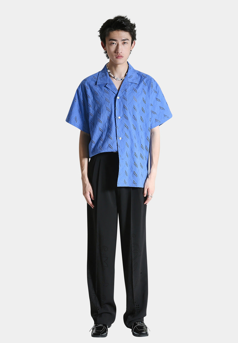 Blue Lǜyè Shirt