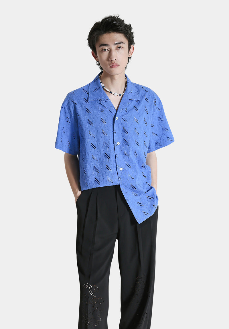 Blue Lǜyè Shirt