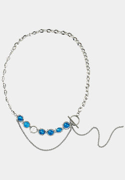 Silver Blue Venus Necklace