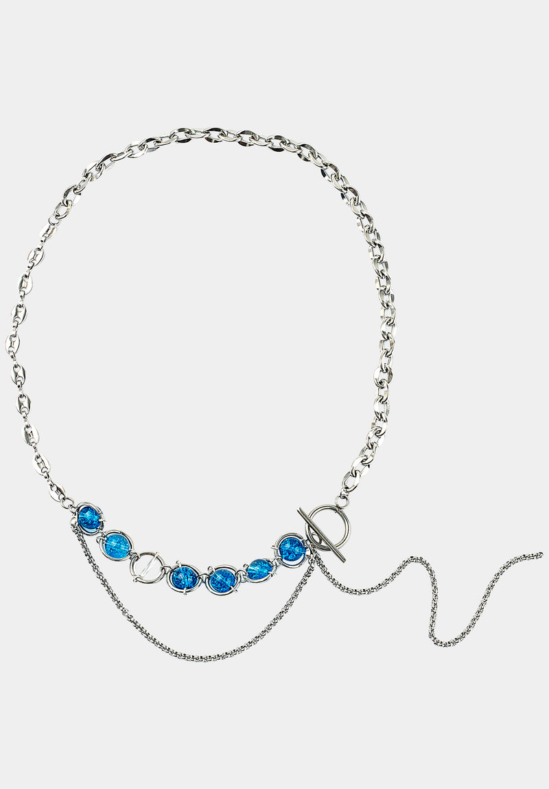 Silver Blue Venus Necklace