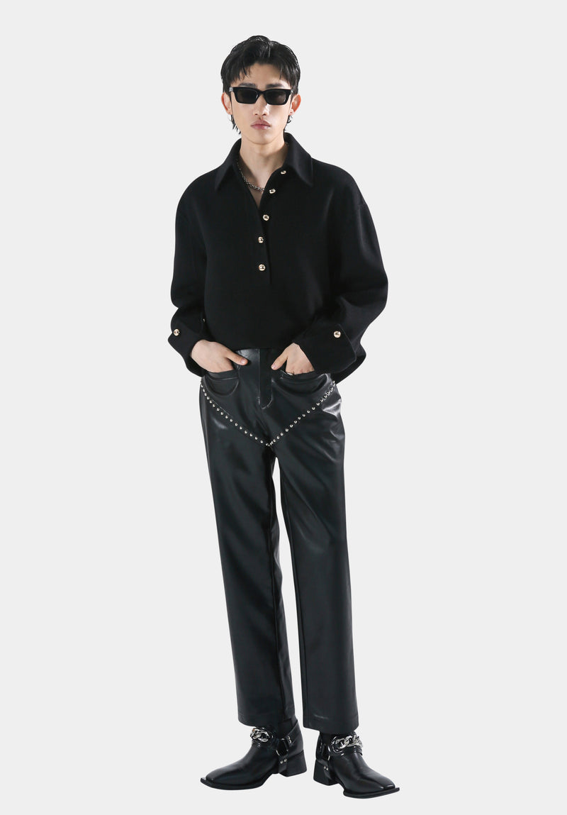 Black Yáogǔn trousers