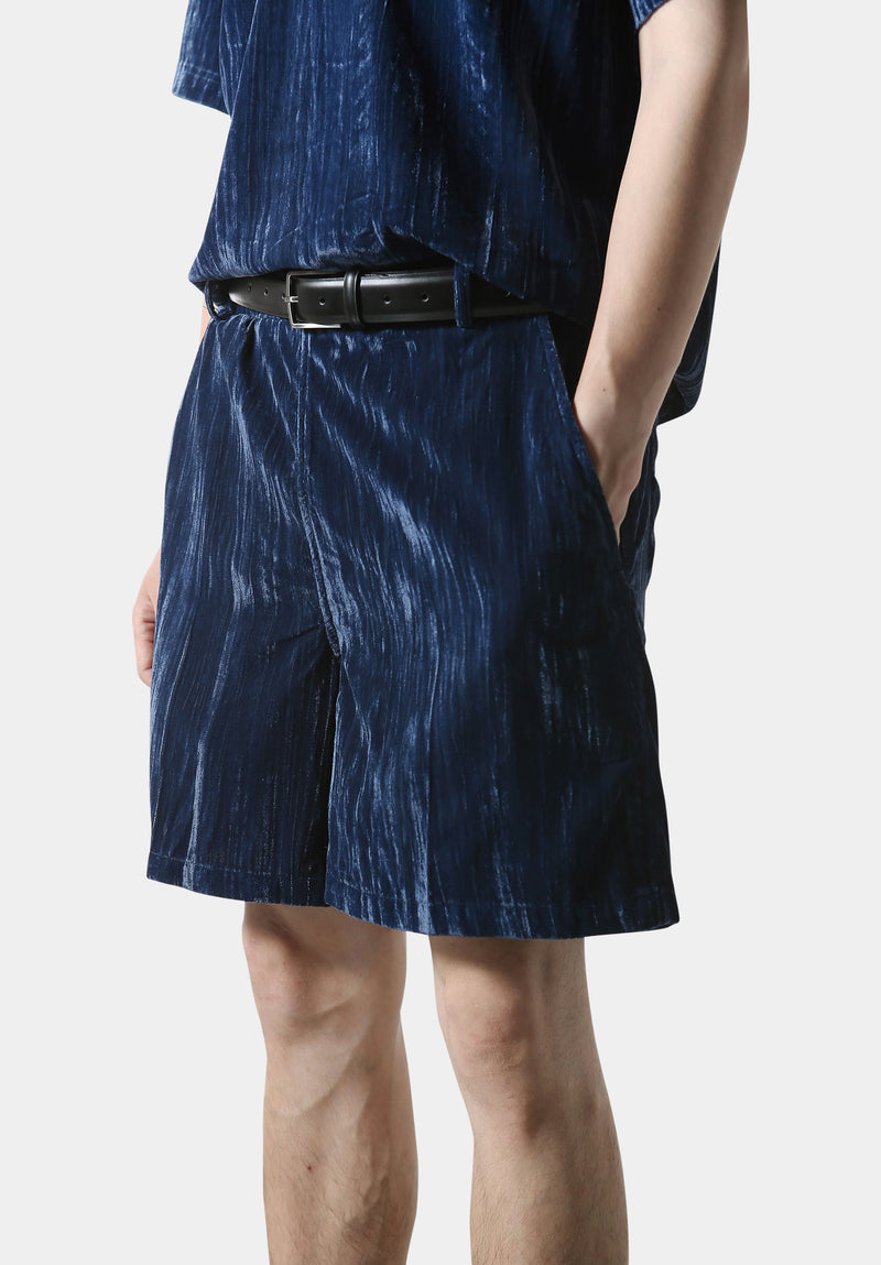 Blue Pǐnlán Shorts