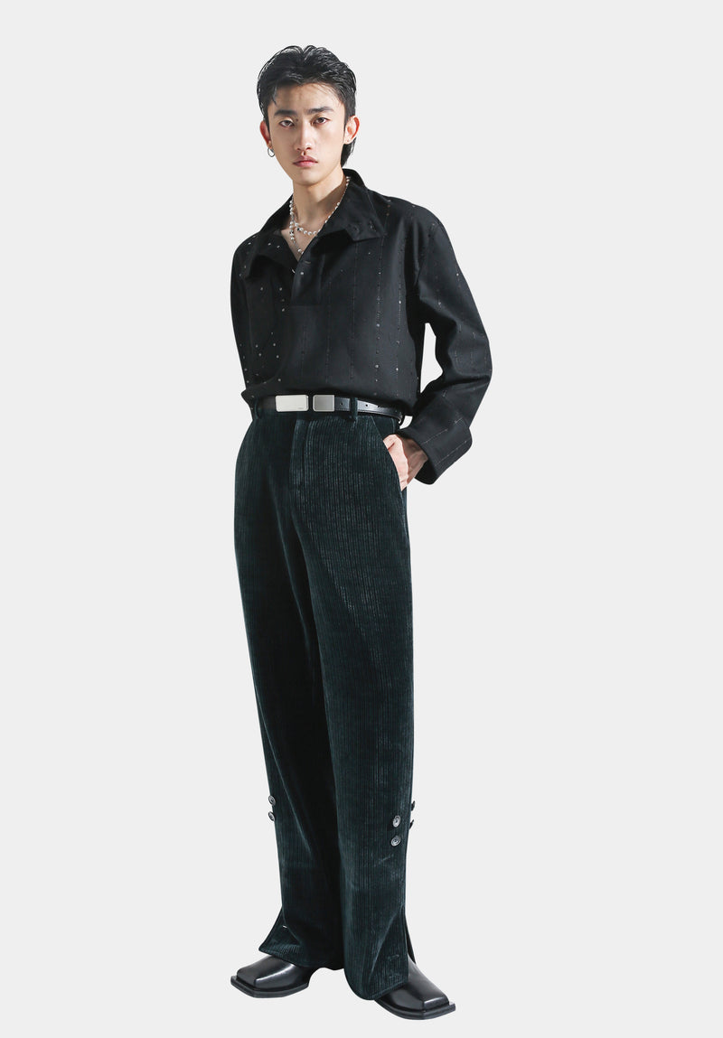 Pantalon Lainey vert foncé