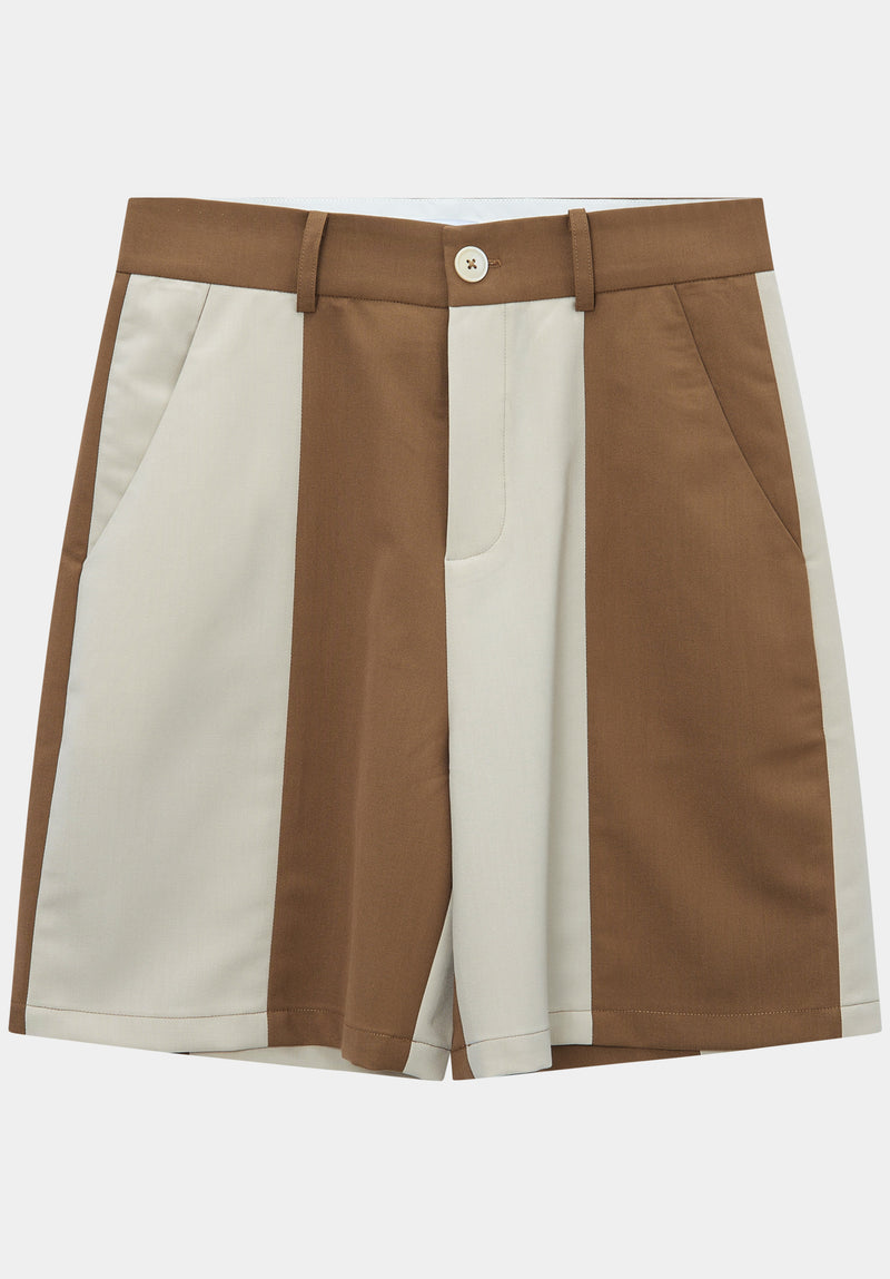 Brown Band Shorts