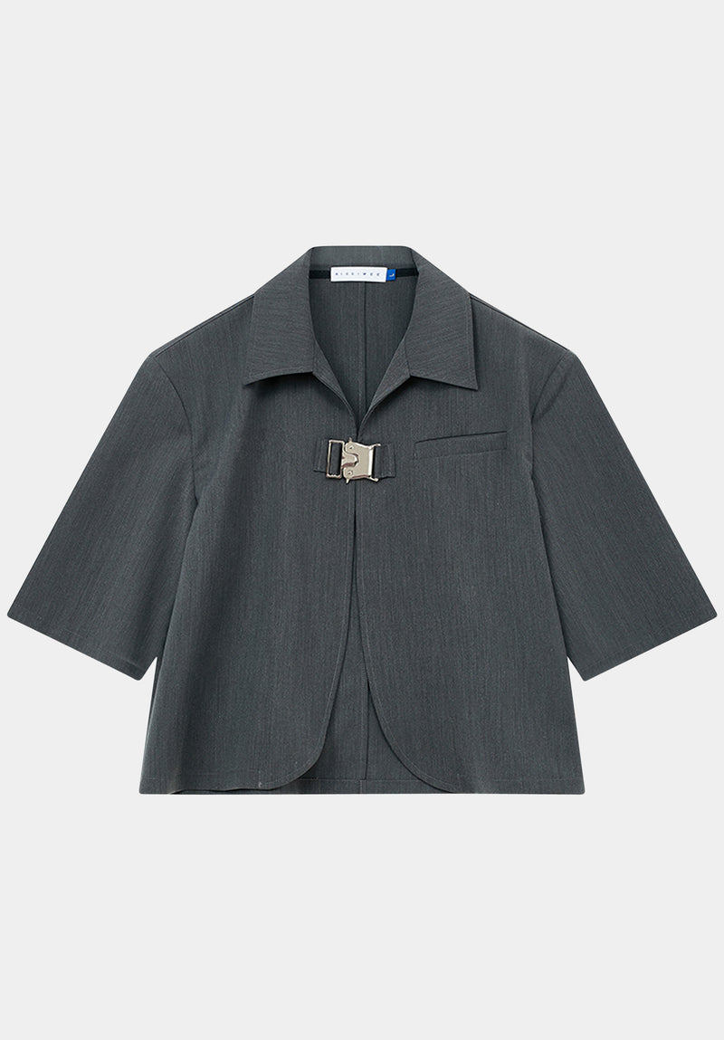 Marl Jūnduì Cropped Blazer