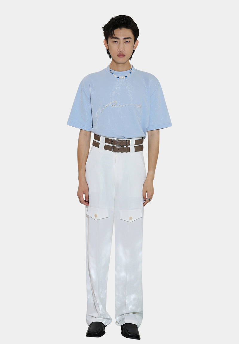 White Trouble Trousers