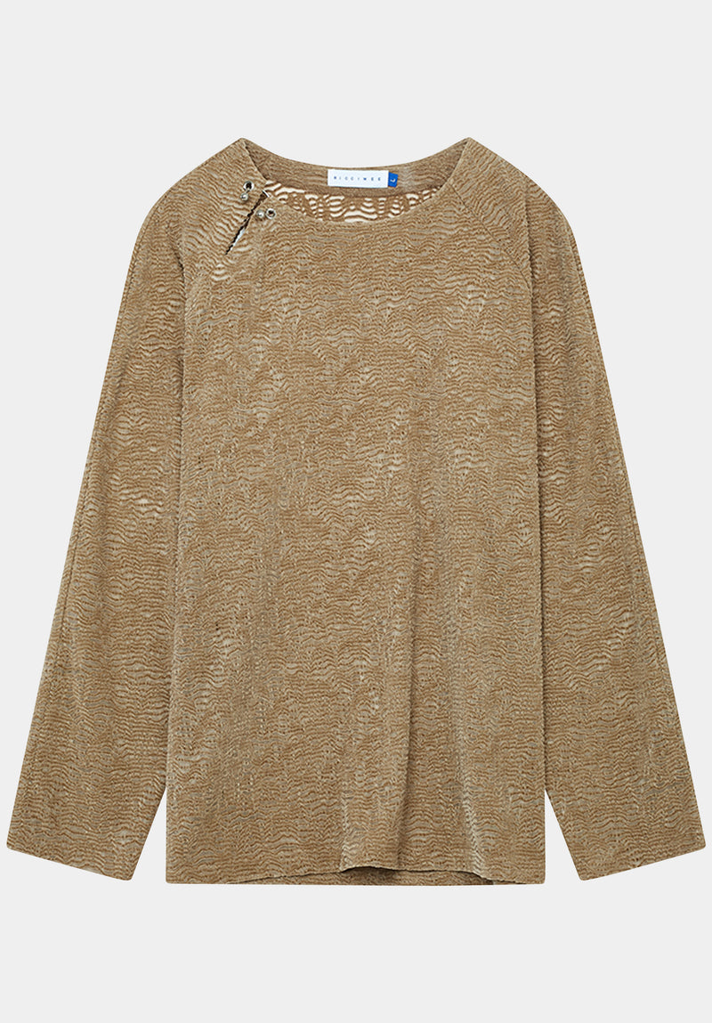Brown Bǎidā sweater